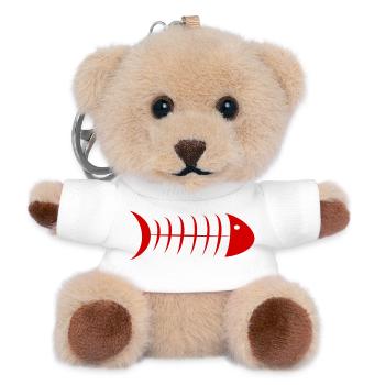 FISH. APRIL FOOL. HOLIDAY. SUMMER. HUMOR - Teddy Keyring - white - Front