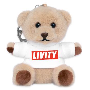 Livity Jah Rastafari Rasta One Love INI Roots - Porte-clés ourson - blanc - Devant