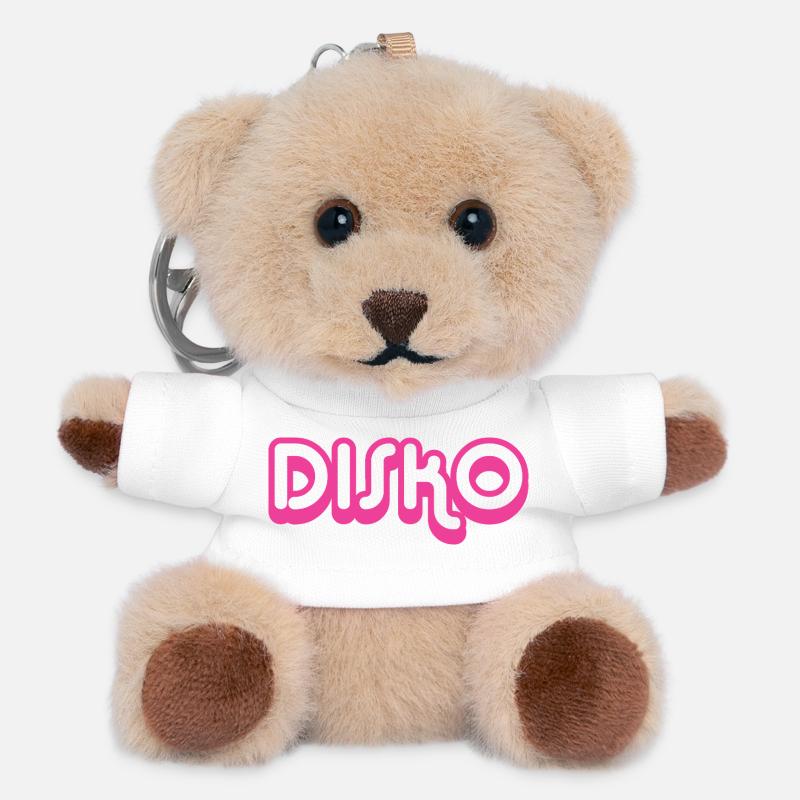 DISKO Nicki - Teddy Schlüsselanhänger - Weiß