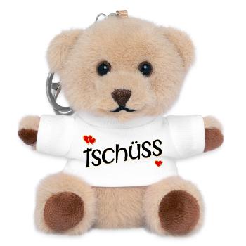 TSCHÜSS ABSCHIED HERZ - Teddy Schlüsselanhänger - Weiß - Vorne