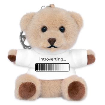 introvertierte Belastung - Teddy Schlüsselanhänger - Weiß - Vorne