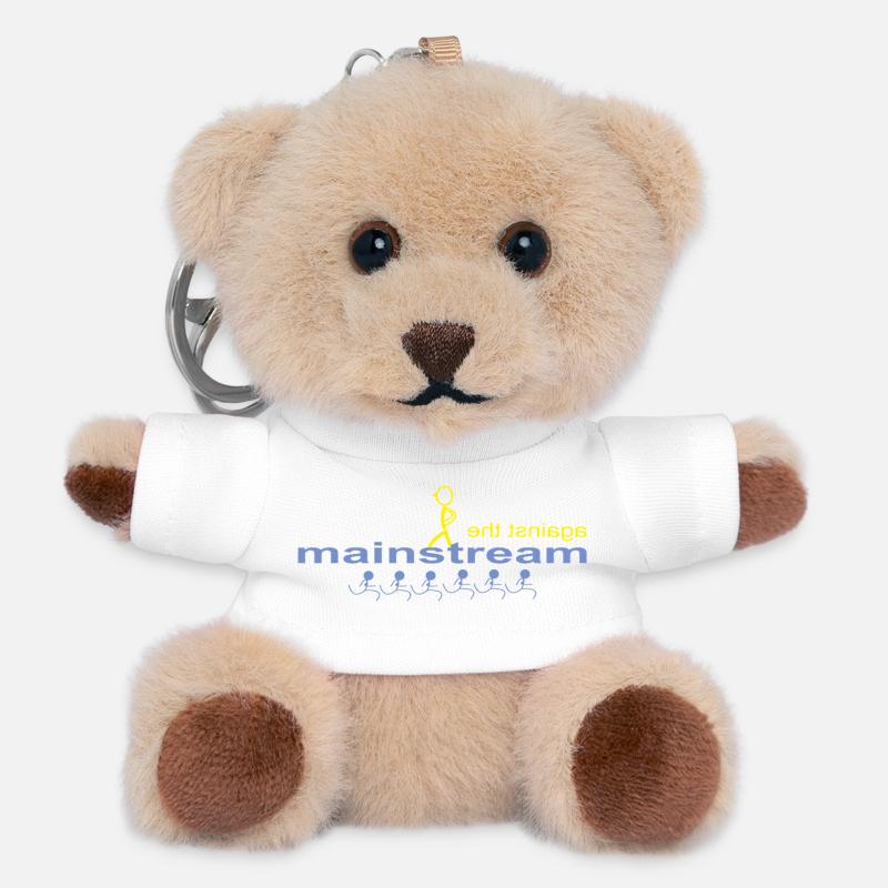 against_the_mainstream - Porte-clés ourson - blanc