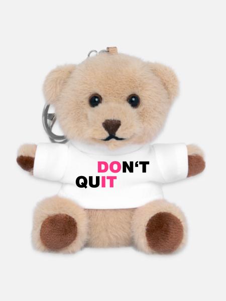 DO_IT - Teddy Keyring - white