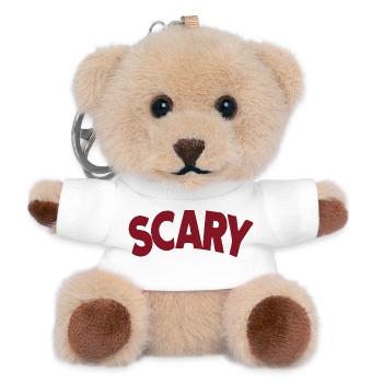 Lettrage Scary Rouge Bold - Porte-clés ourson - blanc - Devant