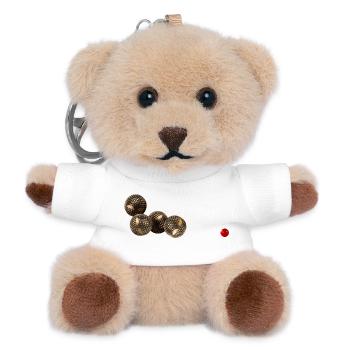 Boule-Spiel - Teddy Schlüsselanhänger - Weiß - Vorne
