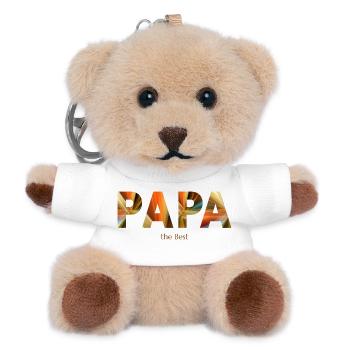 Dad - my anchor - Teddy Keyring - white - Front