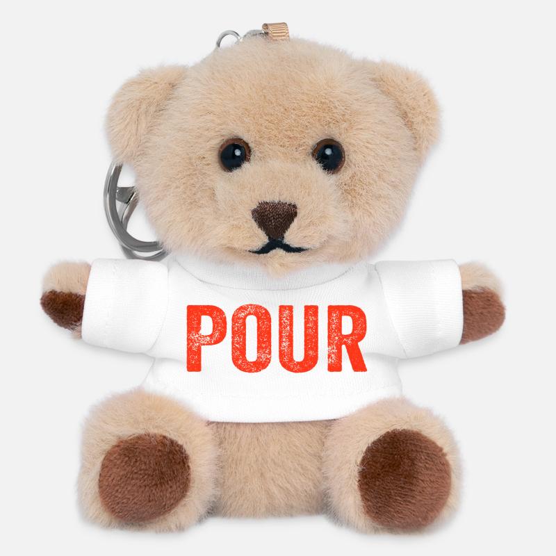 toto - Porte-clés ourson - blanc