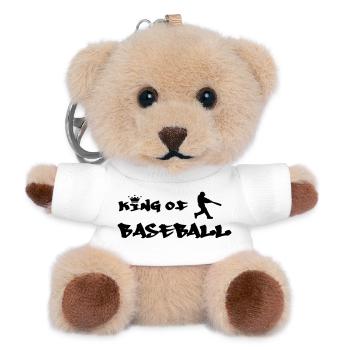 Der König des Baseballs - Teddy Schlüsselanhänger - Weiß - Vorne
