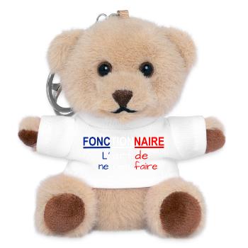 t_fonctionnaire2 - Teddy Keyring - white - Front