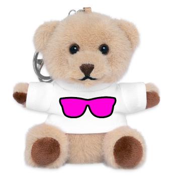Lunettes de soleil - Porte-clés ourson - blanc - Devant