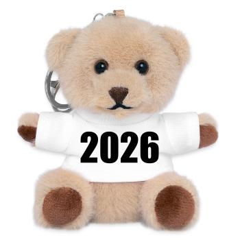2026 - Porte-clés ourson - blanc - Devant