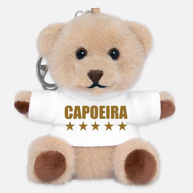 Capoeira - Fighting - Dance - Teddy Keyring - white
