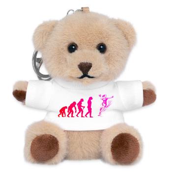 Handball Motiv das sofort wirkt fuer Frauen - Teddy Schlüsselanhänger - Weiß - Vorne