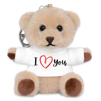 I love you. - Porte-clés ourson - blanc - Devant