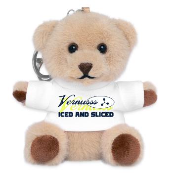 Vernus – gekühlt und in Scheiben geschnitten - Teddy Schlüsselanhänger - Weiß - Vorne