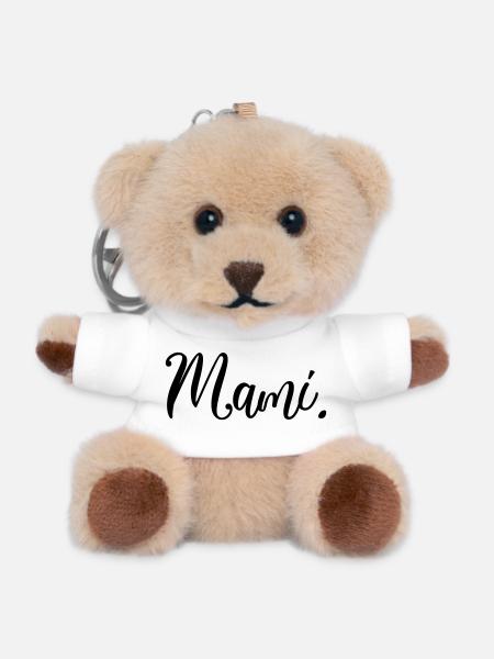 Mami Frauen Geschenk Liebe - Teddy Schlüsselanhänger - Weiß