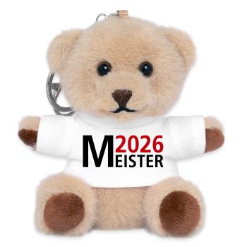 Meister 2026 Meisterschaft - Teddy Schlüsselanhänger - Weiß - Vorne