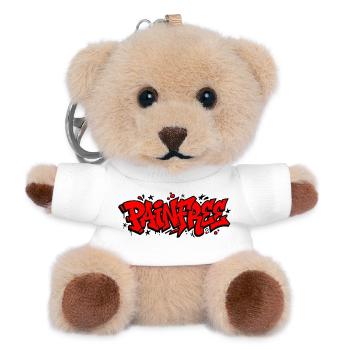 Graffiti Painter Schriftzug - Teddy Schlüsselanhänger - Weiß - Vorne