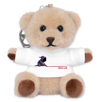 Dead Line Deadline Humor - Teddy Schlüsselanhänger - Weiß - Vorne