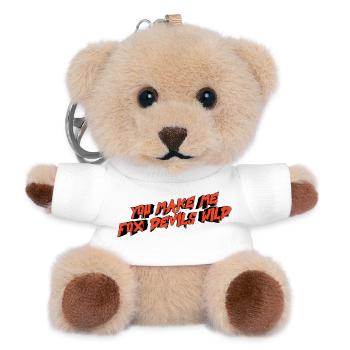 You make me fox devils wild - Teddy Keyring - white - Front
