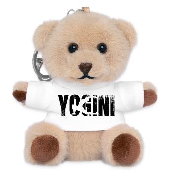 Yoga Teacher - Teddy Keyring - white - Front