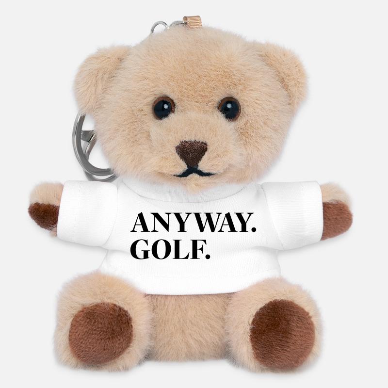 Bref, le golf - Porte-clés ourson - blanc