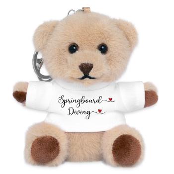 Springboard Diving - Teddy Schlüsselanhänger - Weiß - Vorne
