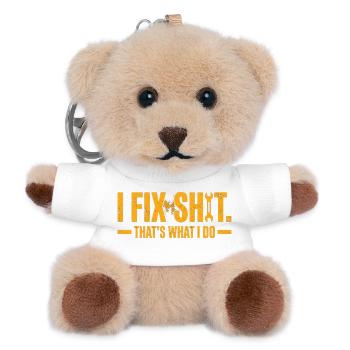i fix shit thats what i do - Teddy Schlüsselanhänger - Weiß - Vorne