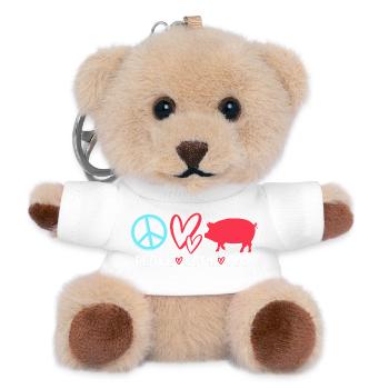 Viehzüchter Vieh - Teddy Schlüsselanhänger - Weiß - Vorne
