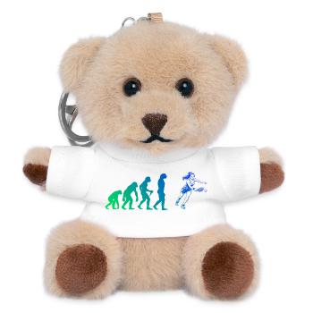 Pickleball tournament for pickleball players Fans - Teddy Keyring - white - Front