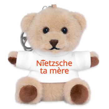 Nietzsche ta mère Orange - Porte-clés ourson - blanc - Devant