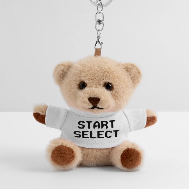 Start Select texte 8 bits Porte-clés ourson