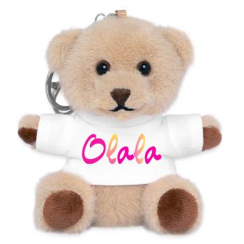 Olala - Teddy Keyring - white - Front