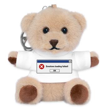 Emotions Loading Failed | Introverted humor - Teddy Keyring - white - Front
