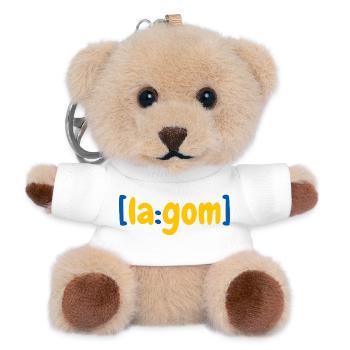 [la:gom] - Teddy Schlüsselanhänger - Weiß - Vorne