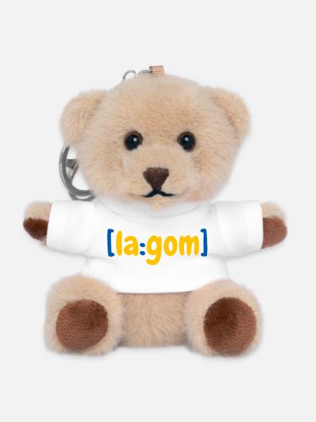 [la:gom] - Teddy Schlüsselanhänger - Weiß