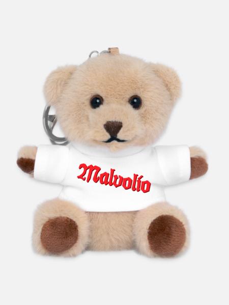 Malvolio - Teddy Schlüsselanhänger - Weiß