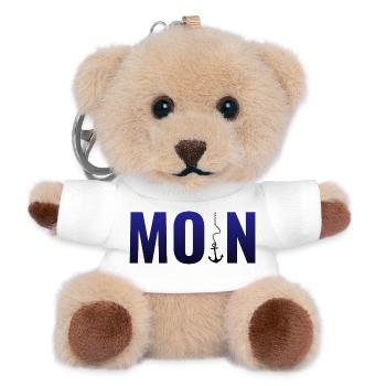 Hello - Teddy Keyring - white - Front