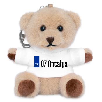07 Antalya Plaka Streetwear - Teddy Schlüsselanhänger - Weiß - Vorne