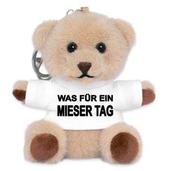 Tag - Teddy Schlüsselanhänger - Weiß - Vorne