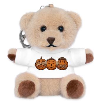 Trio der weisen Kürbisse - Teddy Schlüsselanhänger - Weiß - Vorne