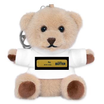 Salted Butter Squishie - Teddy Schlüsselanhänger - Weiß - Vorne