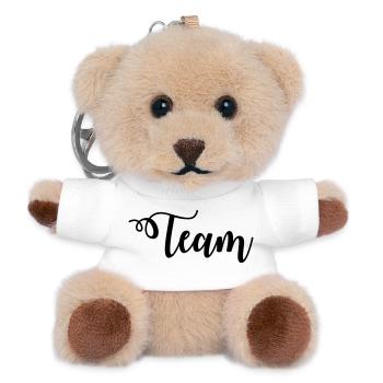 Team - Teddy Schlüsselanhänger - Weiß - Vorne