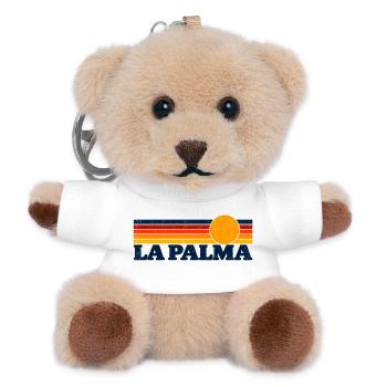 La Palma - Kanaren - Insel - Spanien - Espana  - Teddy Schlüsselanhänger - Weiß - Vorne