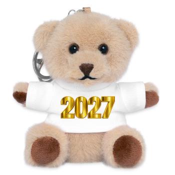 NEU – 2027 Lädt! - Teddy Schlüsselanhänger - Weiß - Vorne