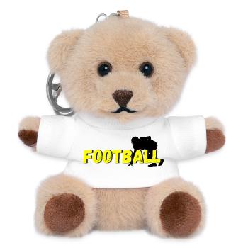 Football  - Teddy Schlüsselanhänger - Weiß - Vorne