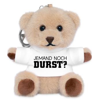 Jemand noch Durst - Teddy Schlüsselanhänger - Weiß - Vorne