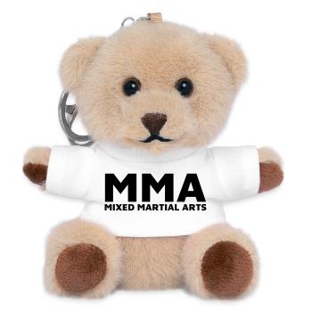 MMA - Teddy Schlüsselanhänger - Weiß - Vorne