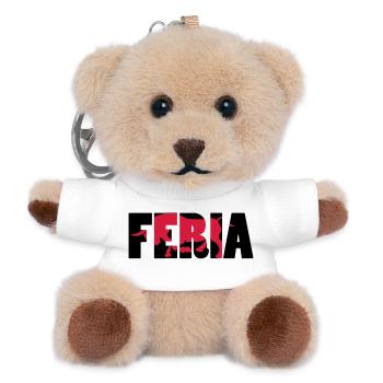 Feria - Porte-clés ourson - blanc - Devant