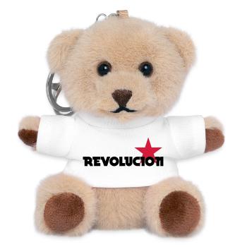 [ Revolucion ] - Porte-clés ourson - blanc - Devant